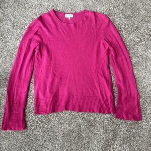 Bianco and Blu Pink Wool / Cashmere Sweater w/ cutout sleeves size Small